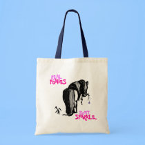 "Real Ponies Don't Sparkle" Tote Bag bags