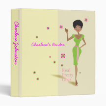 Real Pretty Pink and Green Sorority Life Binder