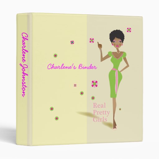 Real Pretty Pink and Green Sorority Life Binder