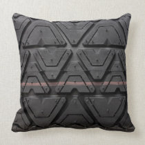 Real rubber tyre tread looking pattern close up pillows