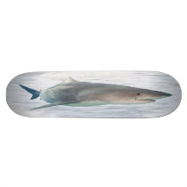 Real shark in water custom skateboard