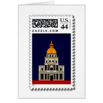 Real Stamps at Zazzle.com - L'église des Invalides cards