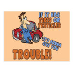 Real Trouble T-shirts and Gifts For Her Postcard