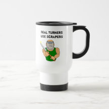 Real Turners UseScrapers Funny Woodturning Cartoon Mug