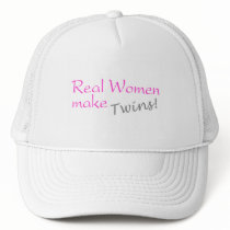 Real Woman Make Twins (Pink) hats