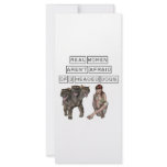 Real Women aren't afraid of three headed dogs Personalized Rack Card