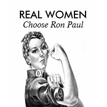 REAL WOMEN, Choose Ron Paul t-shirts