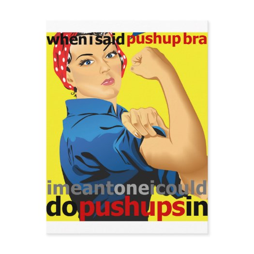 When I Said Pushup Bra...