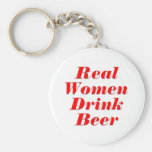 Real Women Drink Beer Keychains