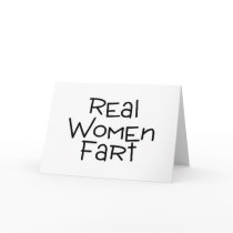 Real Women Fart Greeting Card