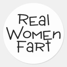 Real Women Fart Stickers
