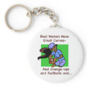 Real Women Have Great Curves Keychain