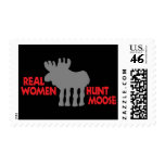 Real Women Hunt Moose Stamps