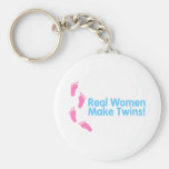 Real Women Make Twins (Blue Pink) Key Chains