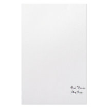 Real women play bass text design, quilted. customized stationery