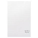 Real women play bass text design, quilted. customized stationery