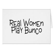 Real Women Play Bunco Cards