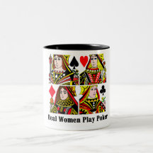 Real Women Play Poker Mugs