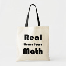 Real Women Teach Math Canvas Bag