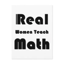 Real Women Teach Math Post Card