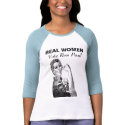 REAL WOMEN Vote Ron Paul Shirt blue