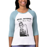 REAL WOMEN Vote Ron Paul Shirt blue