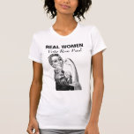 REAL WOMEN Vote Ron Paul Shirt blue t-shirts