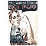 REal Women Vote Ron Paul t-shirts