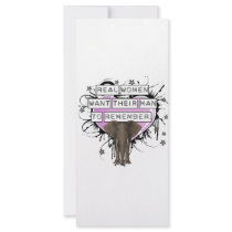 Real Women Want Their Man To Remember Full Color Rack Card