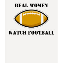 Real Women Watch Football T-Shirt by VaArteest Real Women Watch Football T-Shirt