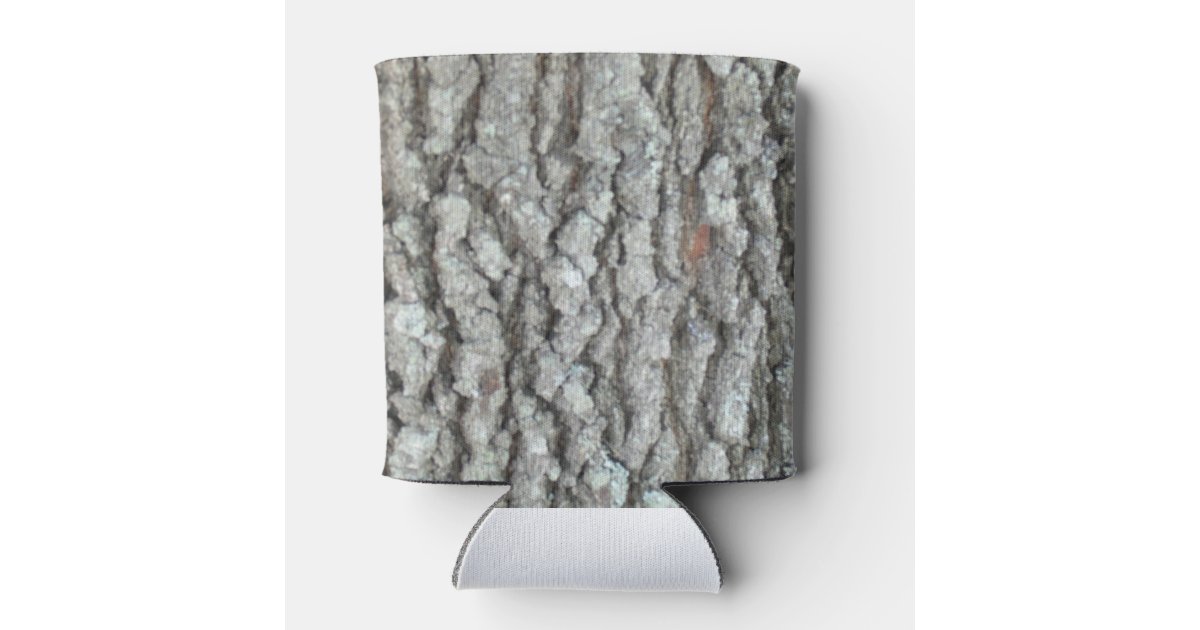 Real Wood Camouflage Oak Tree Bark Camo Can Cooler Zazzle