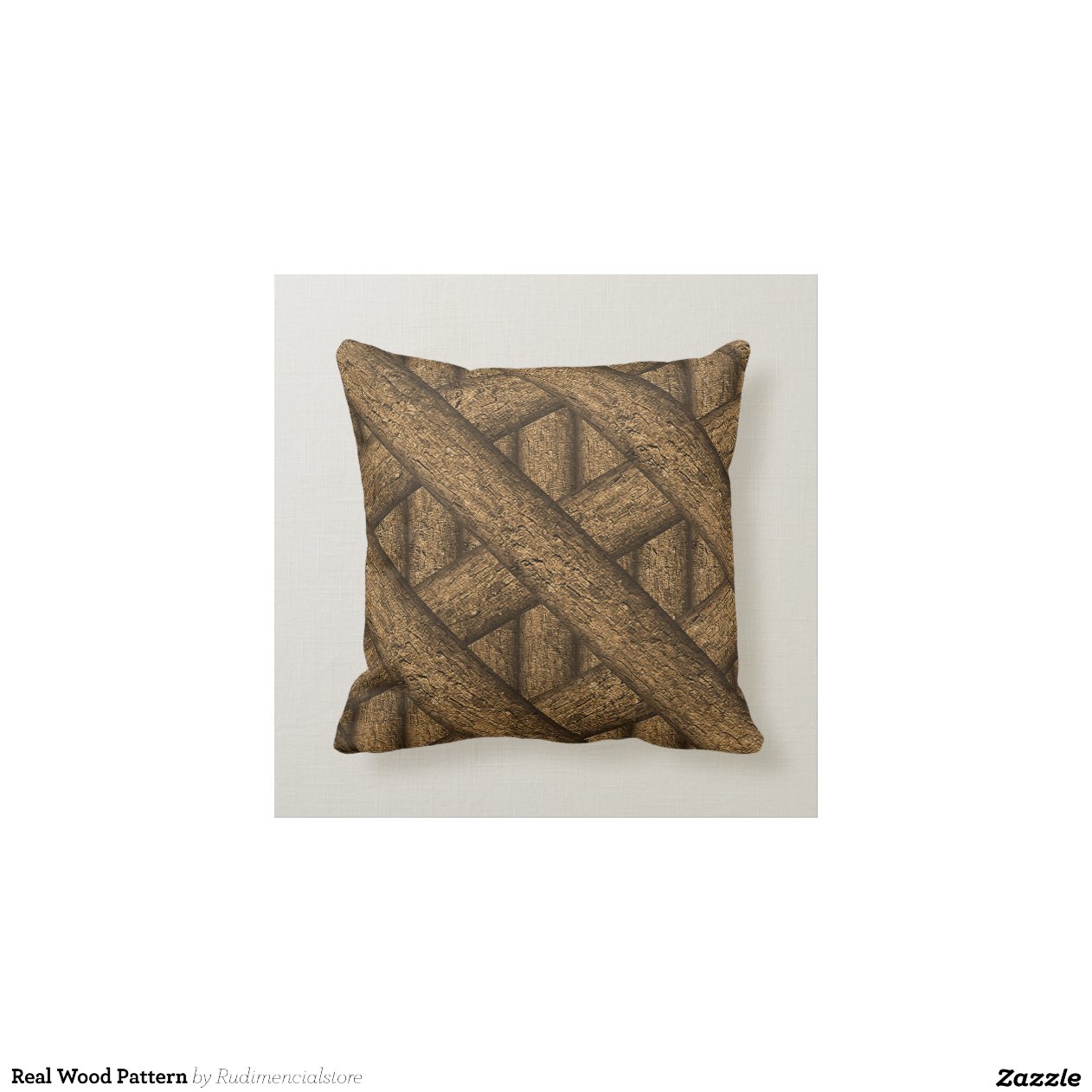 Real Wood Pattern Throw Pillow Zazzle