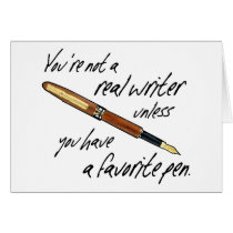 Real Writer Greeting Cards