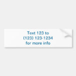 RealBird SMS Sticker Blue Bumper Sticker