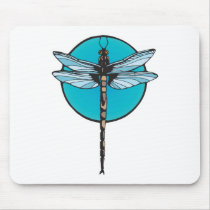 realistic dragonfly circle design mousepads by doonidesignsanimals realistic dragonfly circle design mousepads