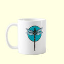 realistic dragonfly circle design mugs by doonidesignsanimals realistic dragonfly circle design mugs