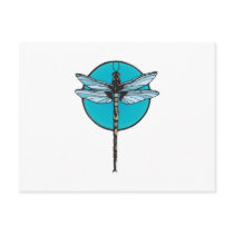 realistic dragonfly circle design postcards by doonidesignsanimals realistic dragonfly circle design postcards