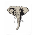 realistic elephant head design posters by doonidesignsanimals realistic elephant head design posters