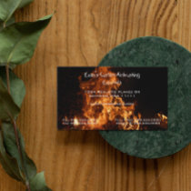 Realistic Flames Business Card