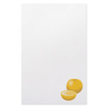 realistic orange tangerine stationery