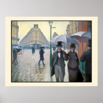 realistic painting Rainy day in Paris, 24x18