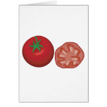 realistic red tomato card