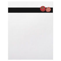 realistic red tomato customized letterhead