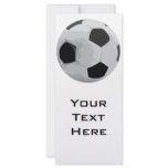 realistic soccer ball vector graphic rack card