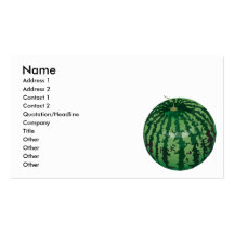 realistic watermelon business cards