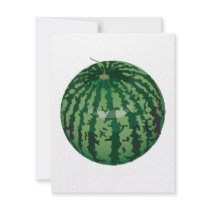 realistic watermelon personalized announcement