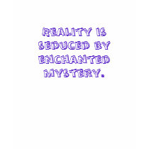 Reality is seduced by enchanted mystery. t-shirts