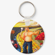 Reality on a Christian Street keychains