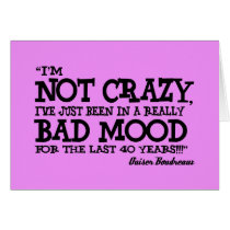 really bad mood greeting card