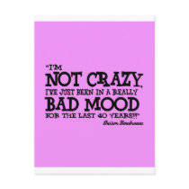 really bad mood post card